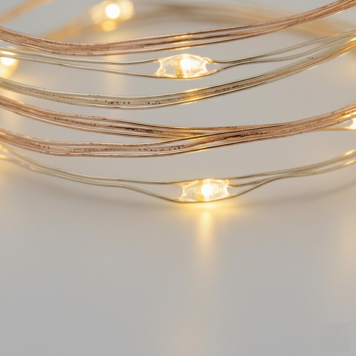 Filo di luci di natale 300 lampadine LED bianco caldo 22.5 m - 10