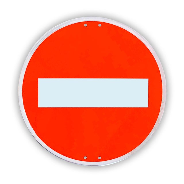 SEÑAL VIAL REDONDA PROHIBIDO PASO