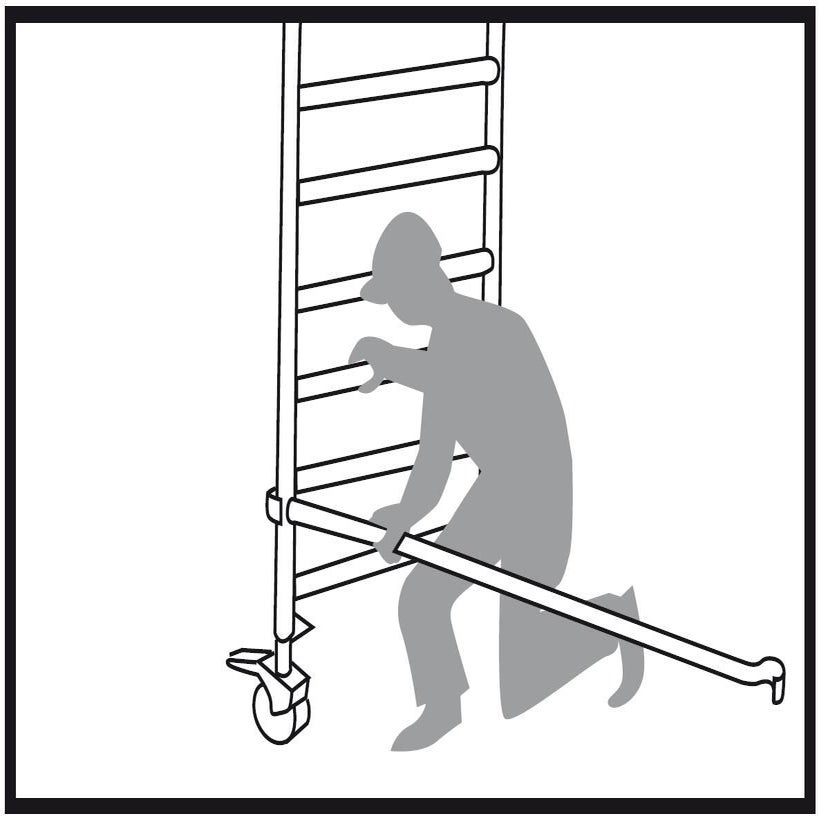 Une lateral y horizontal