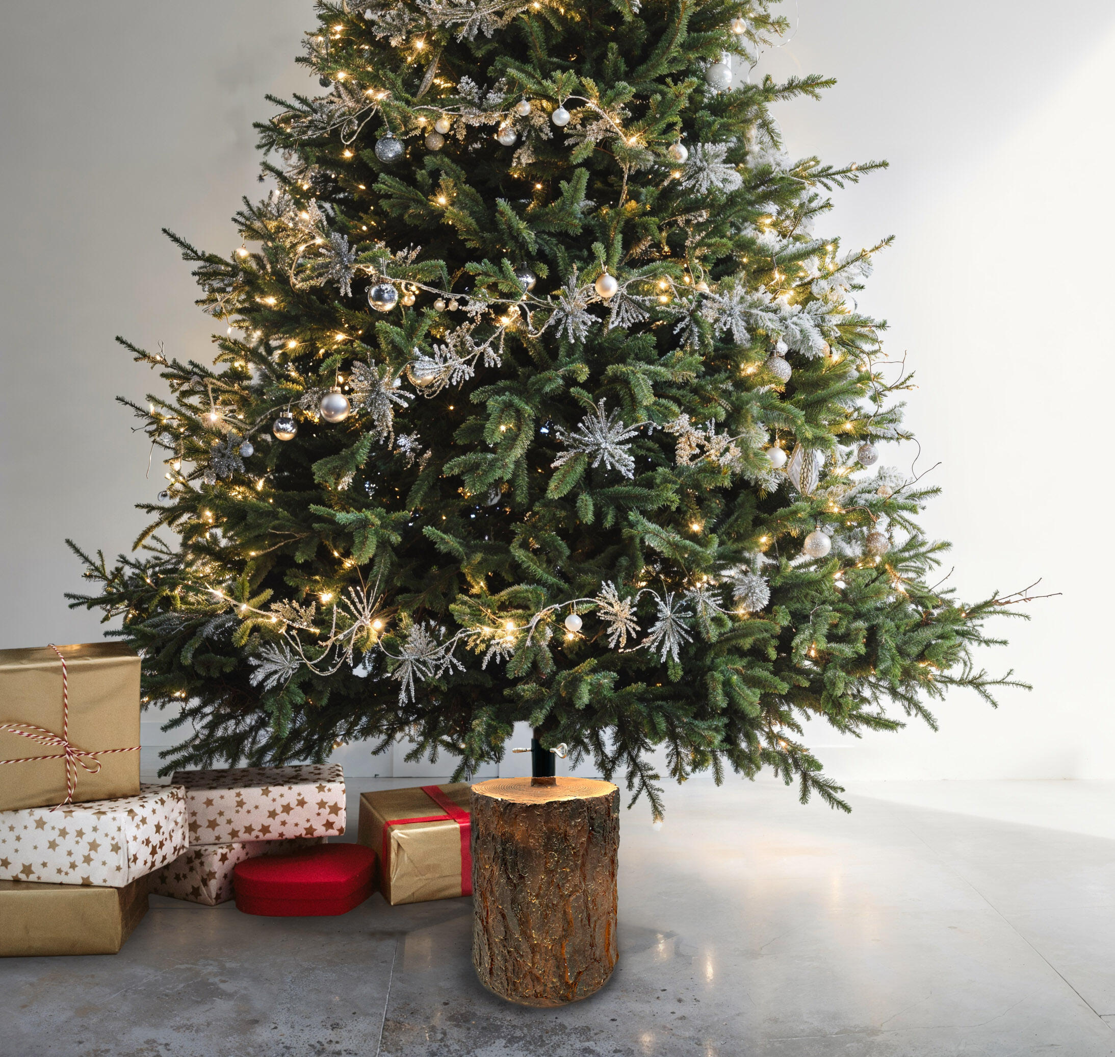 Base per albero di natale Tronco 30X25 cm - 2