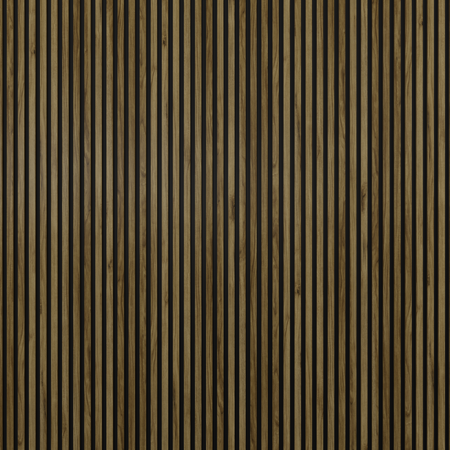 Panele ścienne lamele na HDF 270x24.5 cm czarny catania 5 lameli