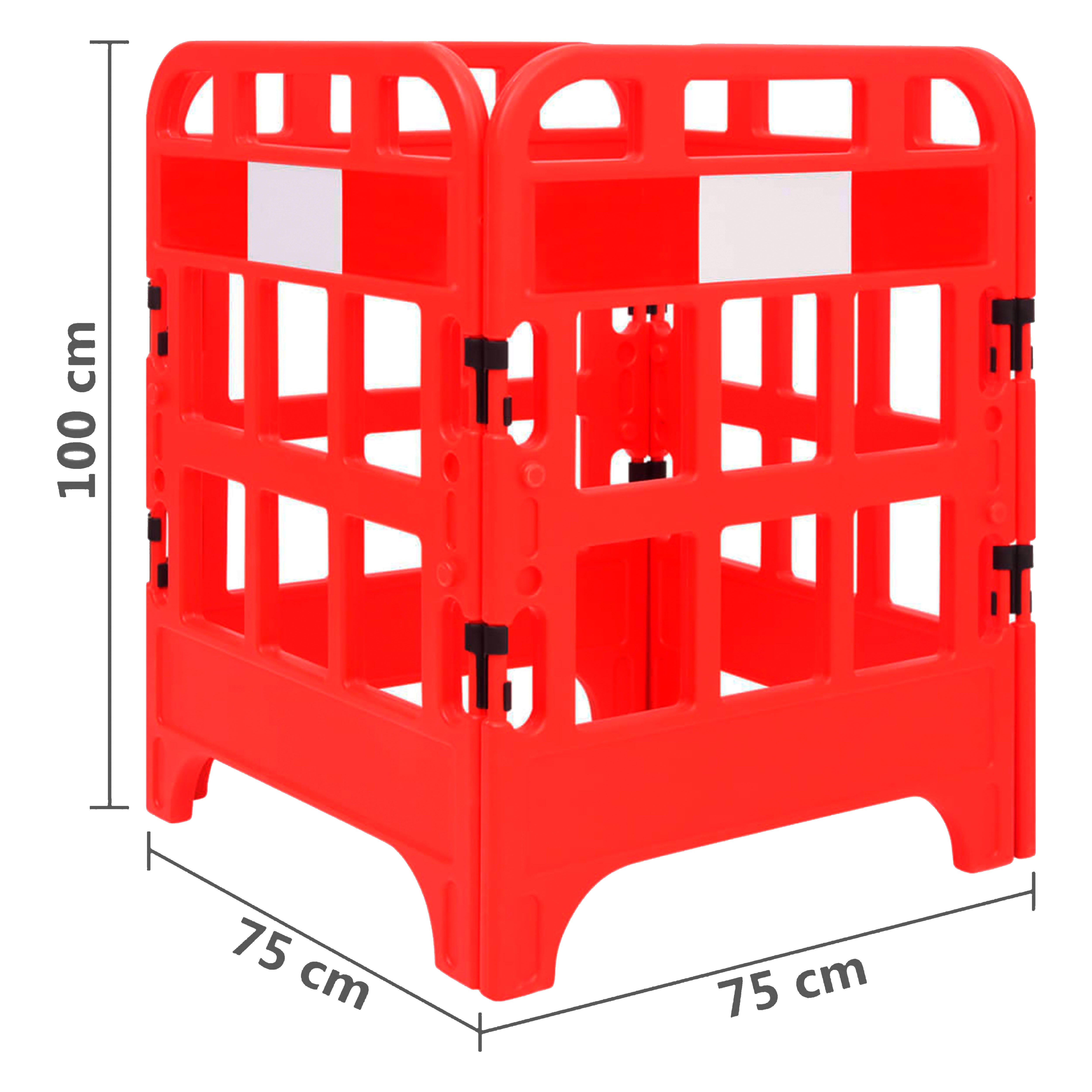 VALLA POLIETILENO MODULAR ROJA - 3