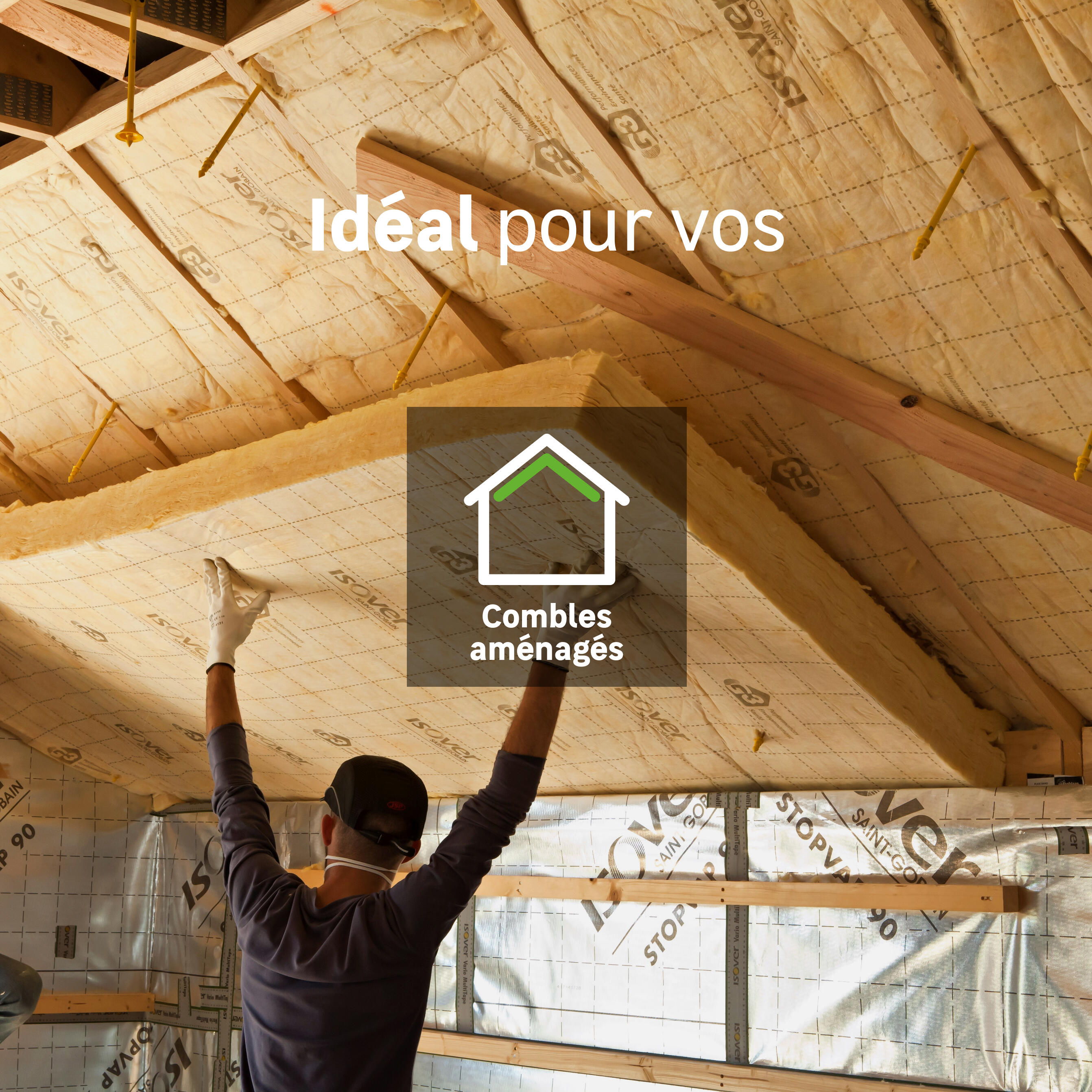 2 panneaux roulés de laine de roche ROCKWOOL Rockcomble evolution, Ep.200mm, 1.3 - 3