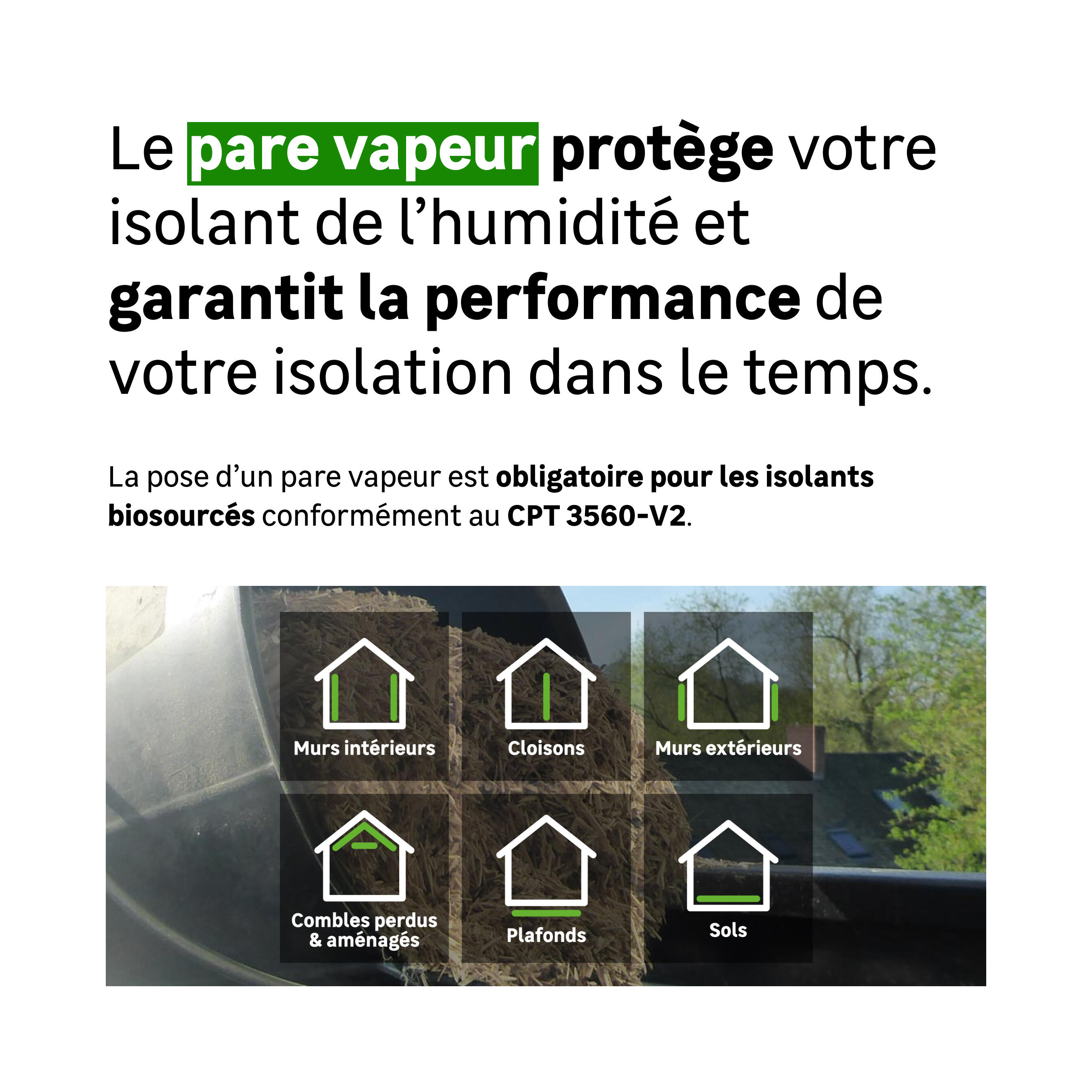 5 panneaux isolants en fibre de bois ISOVER Flex 55, Ep.120mm, 1.22x0.58m, R3.3 - 7