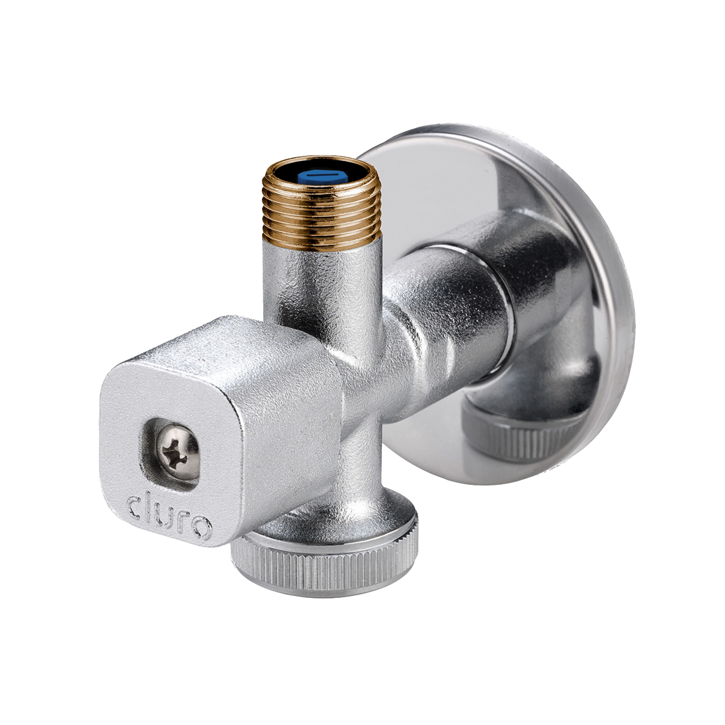 Zawór kątowy 1/2"X3/8X3/4" pionowy DURO