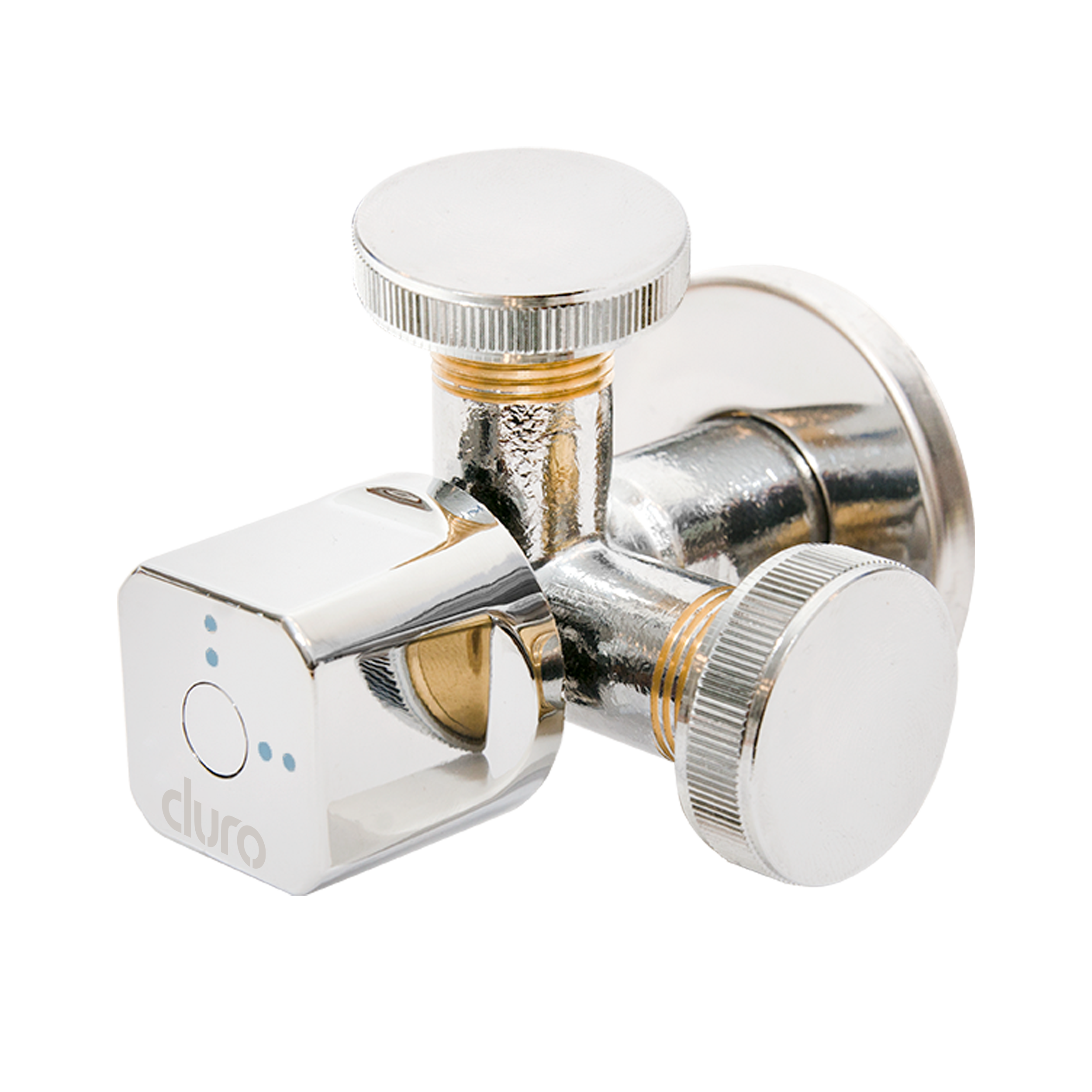 Zawór kątowy kurek MULTI 1/2" x 3/4" x 3/8" DURO