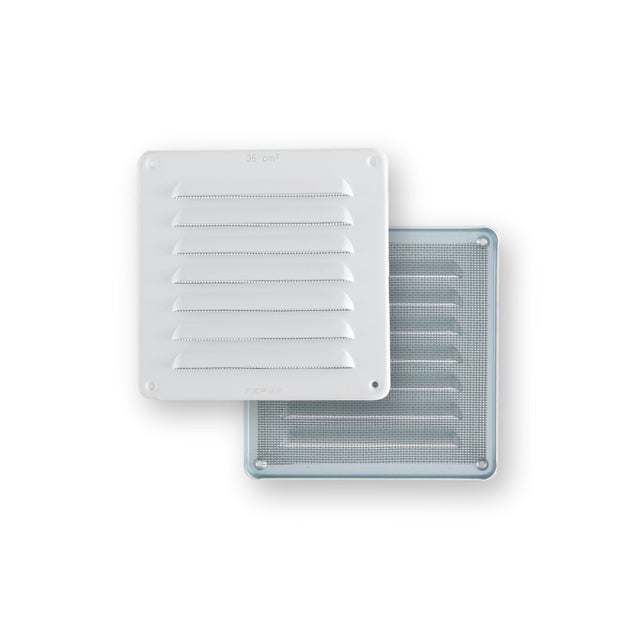 REJILLA DE VENTILACIÓN PARA ATORNILLAR 15X15CM 1,5MM BLANCA
