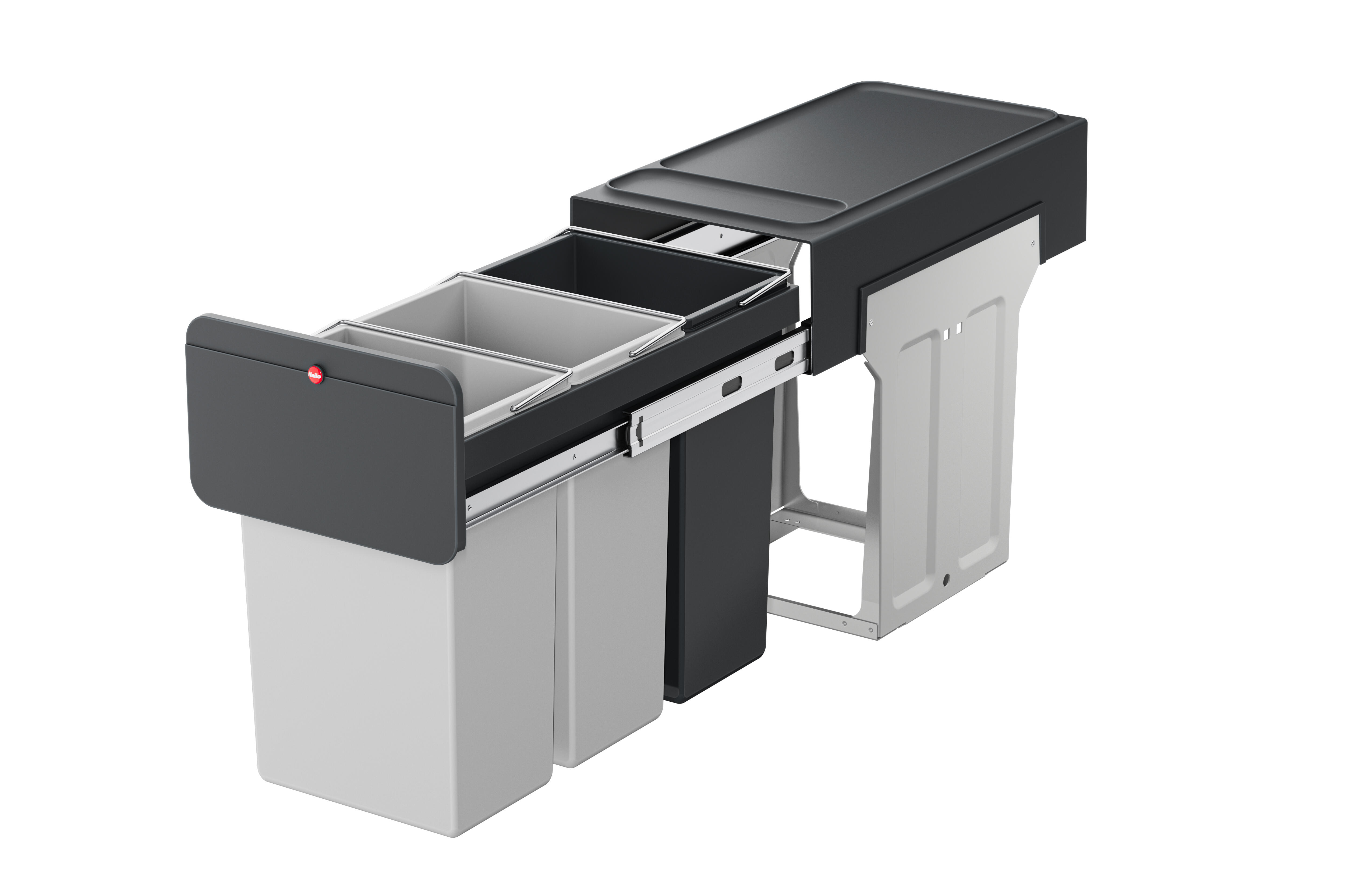 Balde do lixo int Ecoline Design trio 3x9l - 2