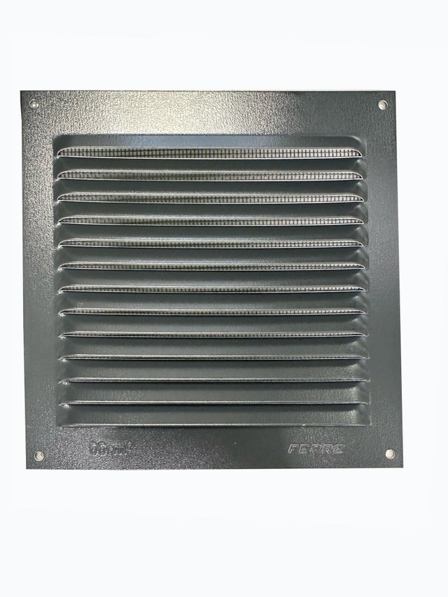 REJILLAS DE VENTILACIÓN PARA ATORNILLAR 15X15CM 0.8CM NEGRO