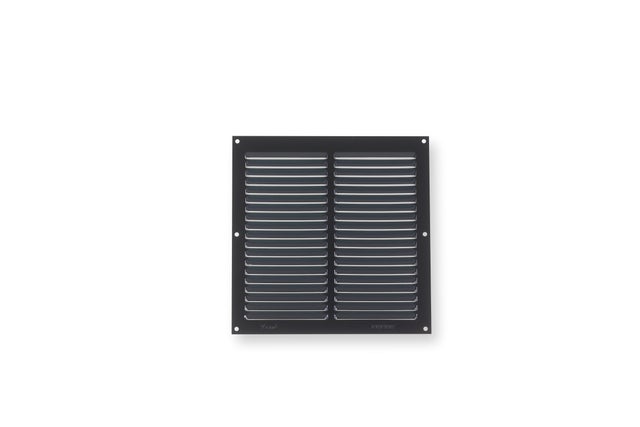 REJILLAS DE VENTILACIÓN PARA ATORNILLAR 20X20CM 0.8CM NEGRO