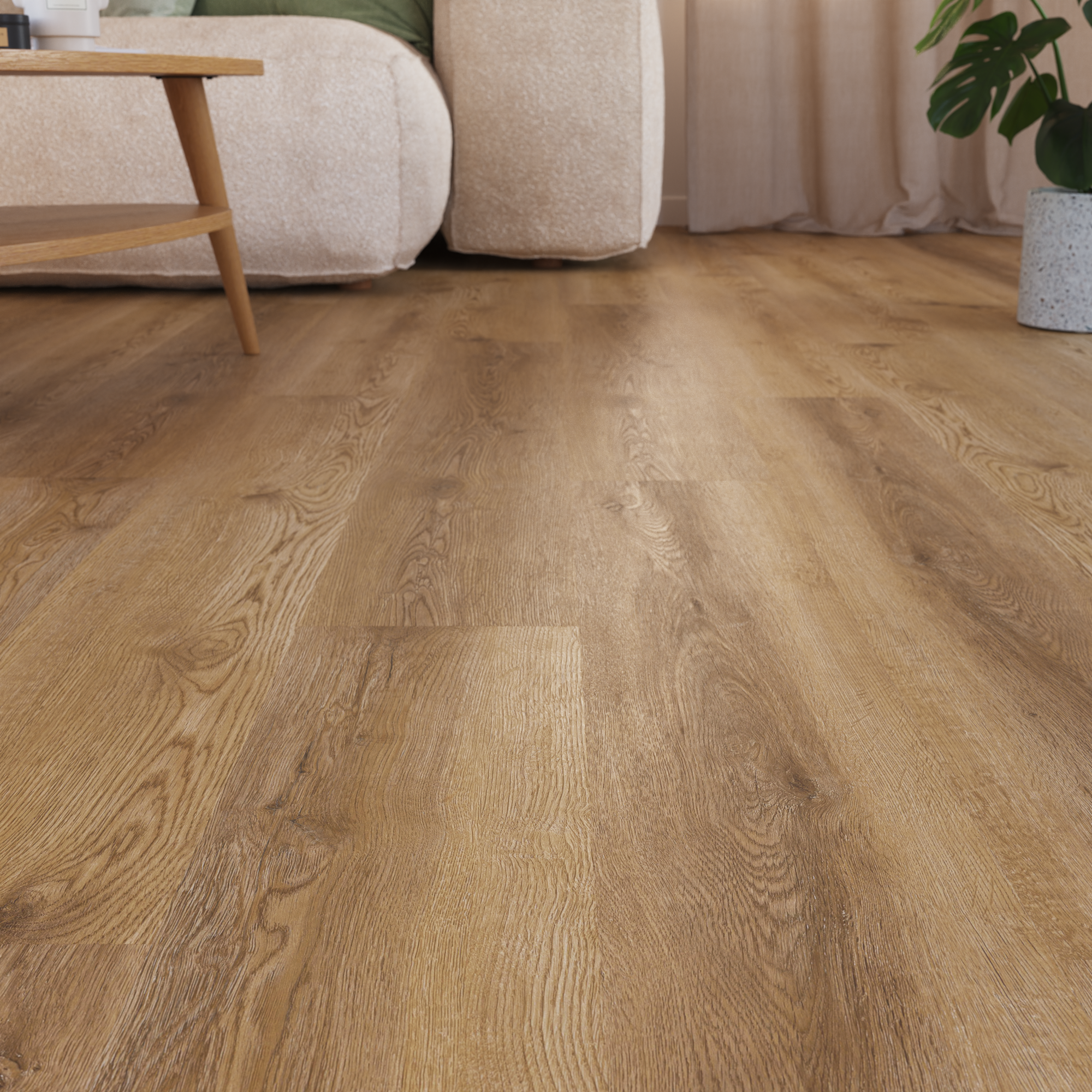 Lame PVC/SPC clipsable bois foncé Ep.5.5 mm passage très intense, Auren K300 - KERENIS - 5