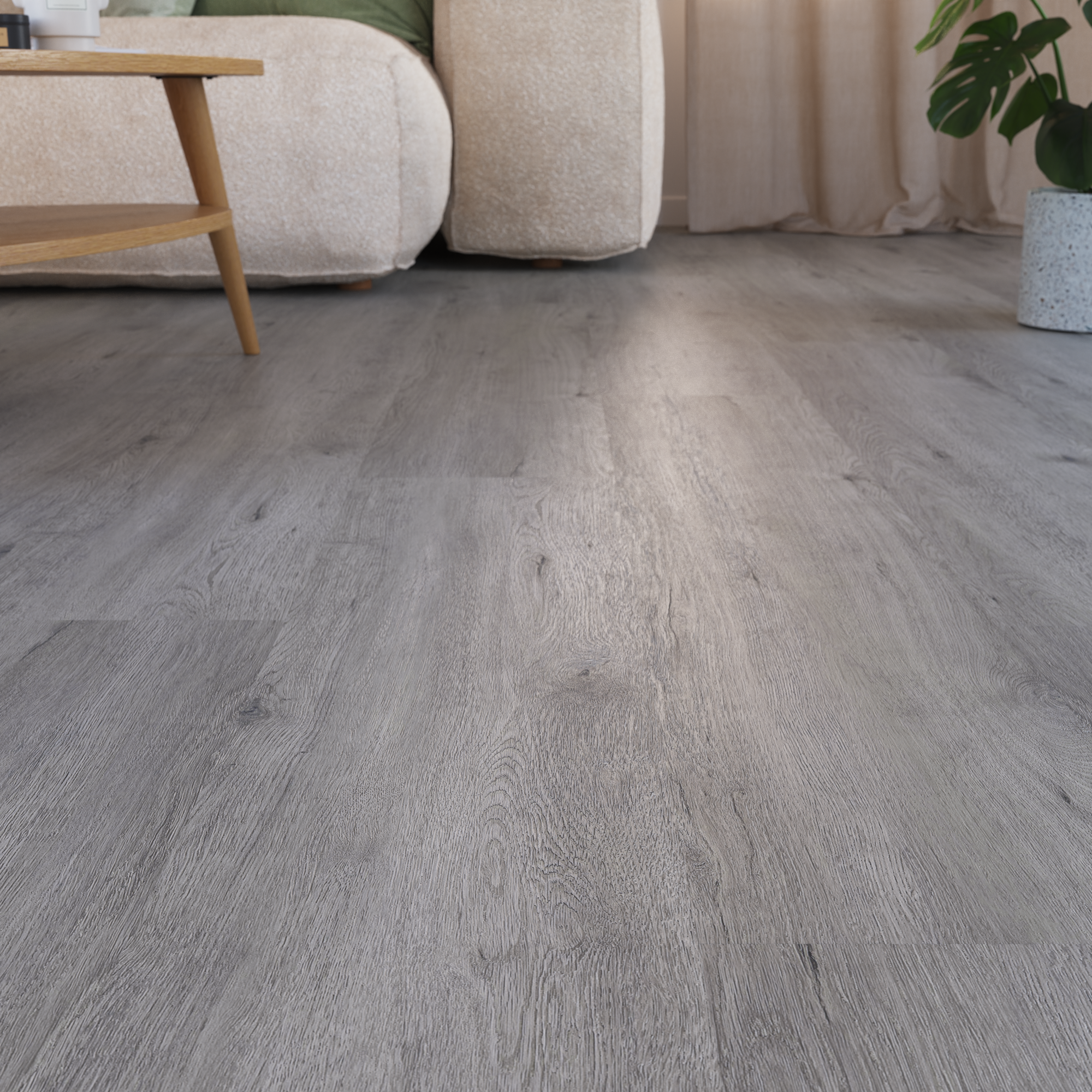 Lame PVC/SPC clipsable bois gris Ep.5.5 mm passage très intense, Silven K300 - KERENIS - 4