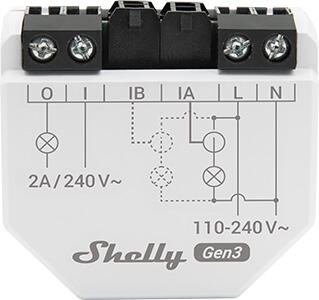 MÓDULO RELE MEDIDOR DE CONSUMO WIFI SHELLY - 2