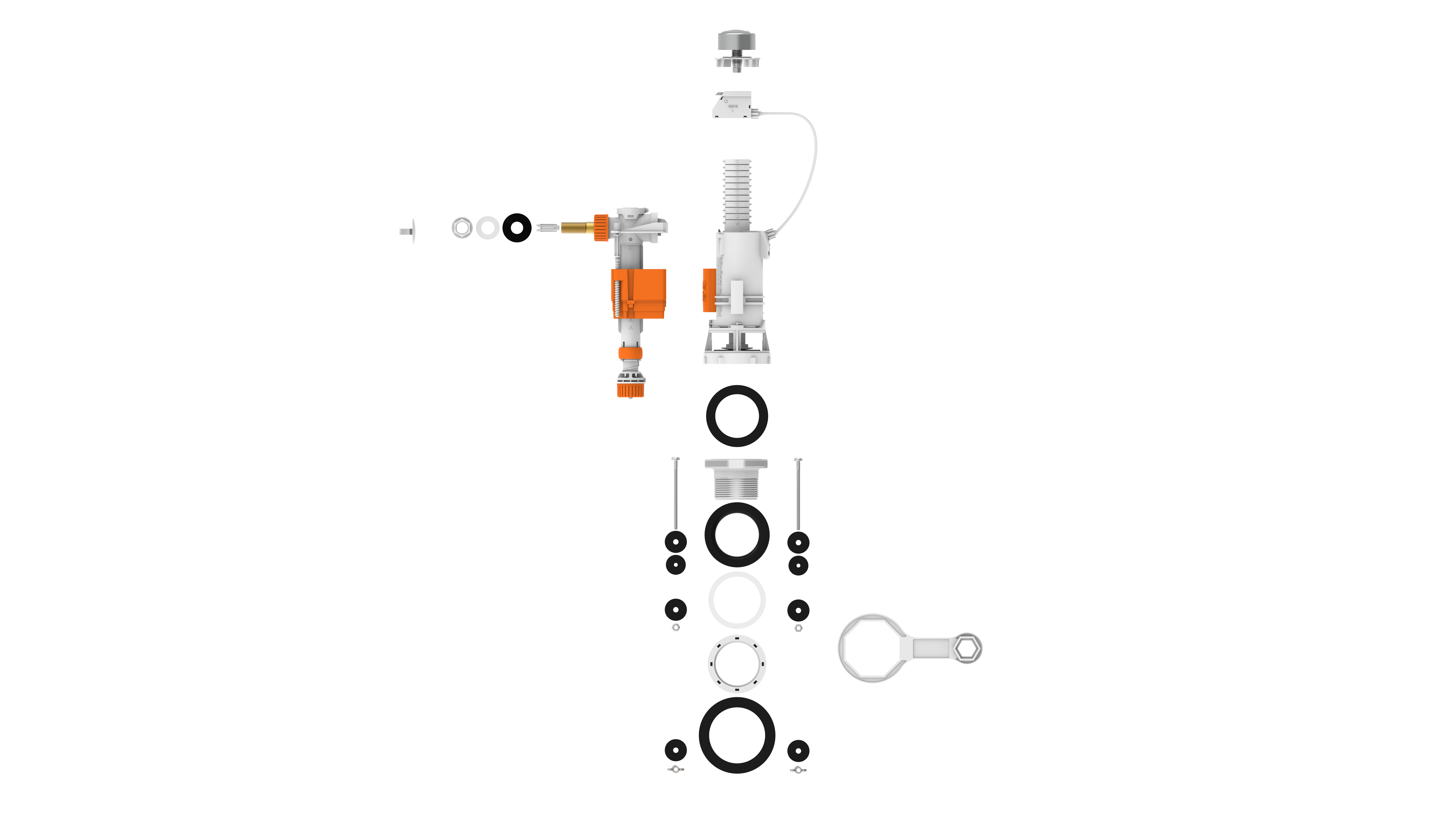 Conjunto válvula descarga dupla mais torneira universal Equation - 13