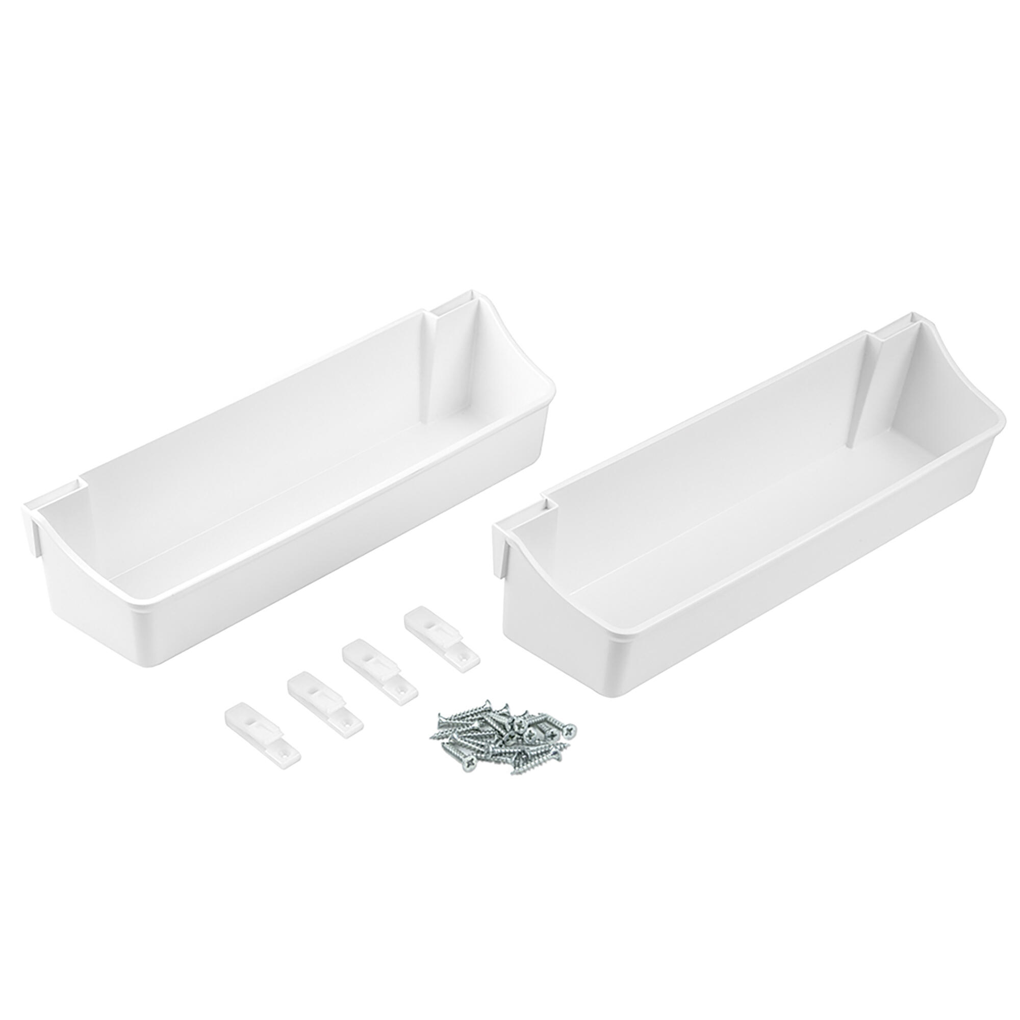 Pack de 2 bandejas auxiliares emuca blanco 35cm
