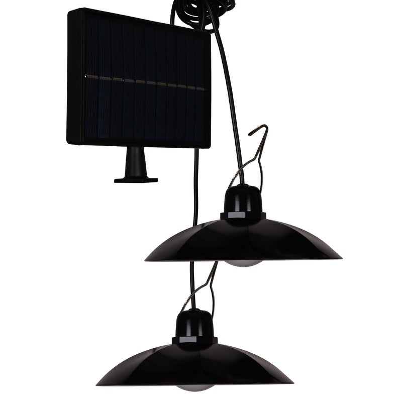 Zestaw lamp solarnych Tara 2 szt. 100 lm barwa zimna czarna IP44 Goldlux