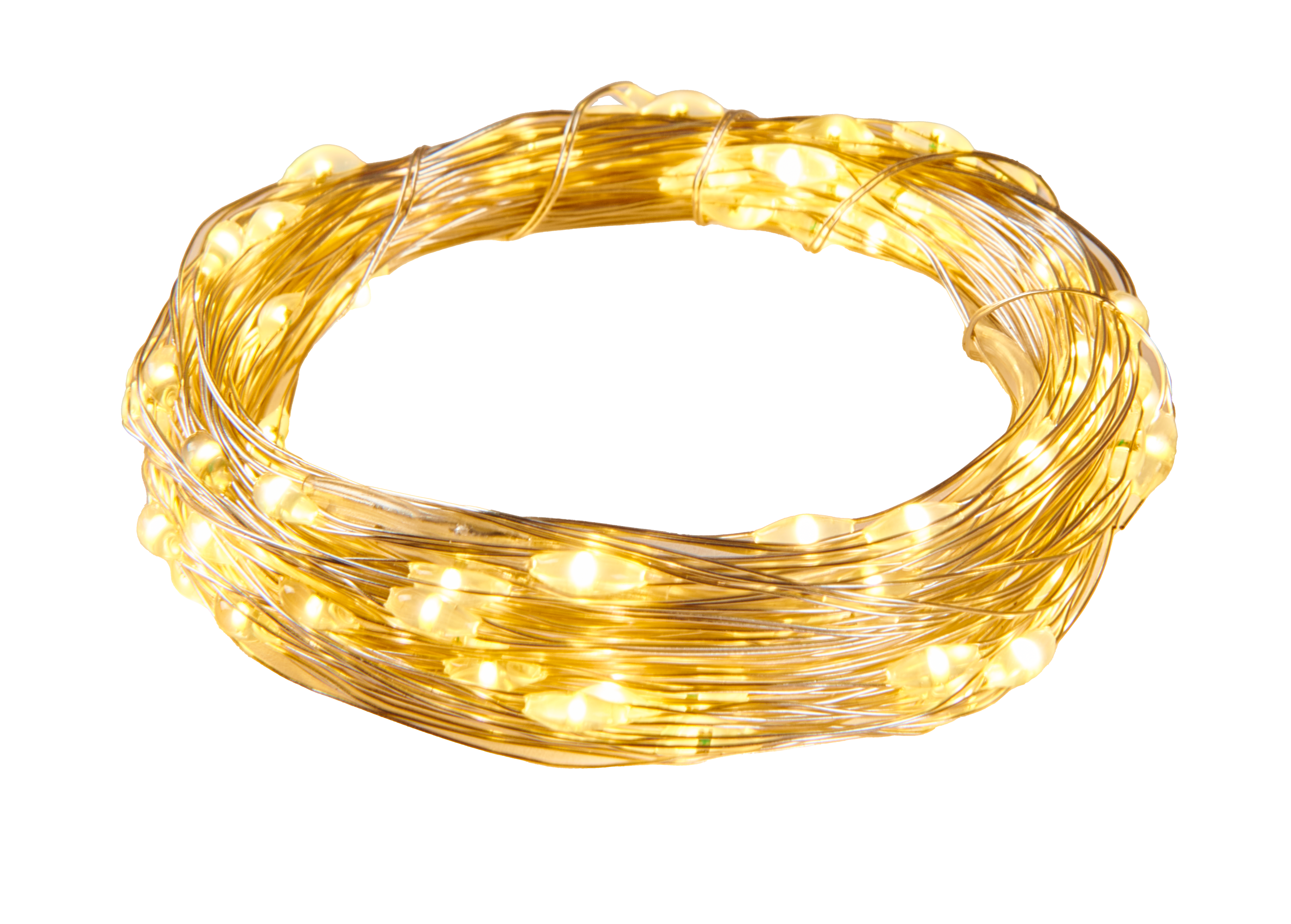 Lampki choinkowe wewnętrzne 100 MICRO LED łezki na baterie ciepłe białe Cortina - 3