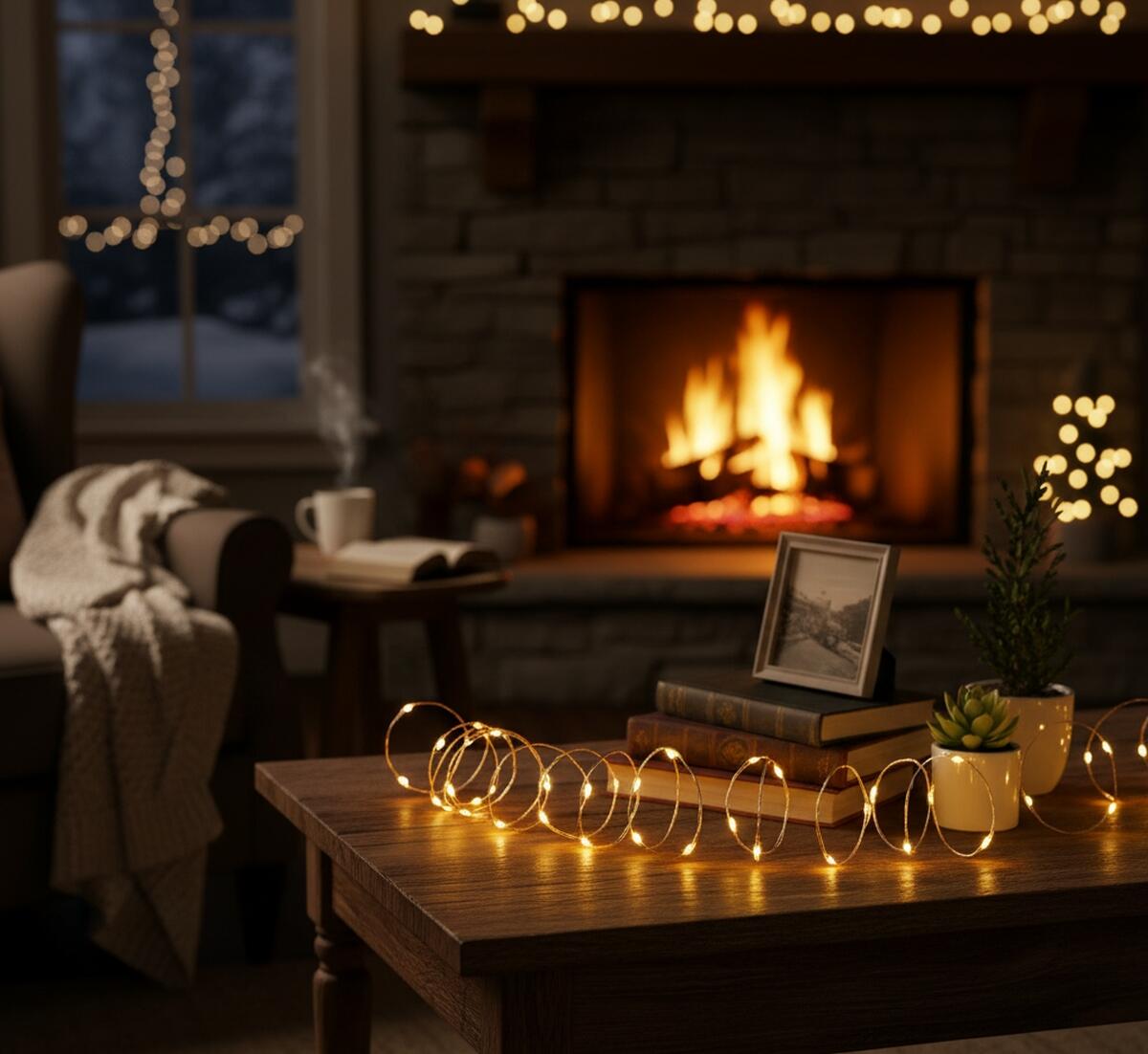 Filo di luci di natale 300 lampadine LED bianco caldo 22.5 m - 3