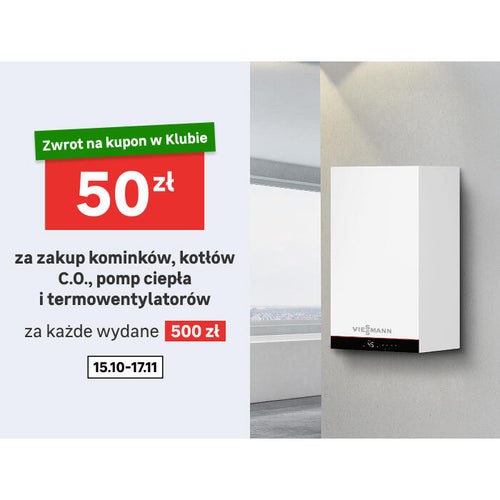 Ogrzewanie - zwrot na kupon