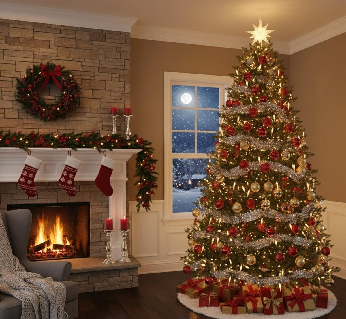 Catena luminosa per albero di Natale 100 luci LED bianche calde 10 m programmabile - 2