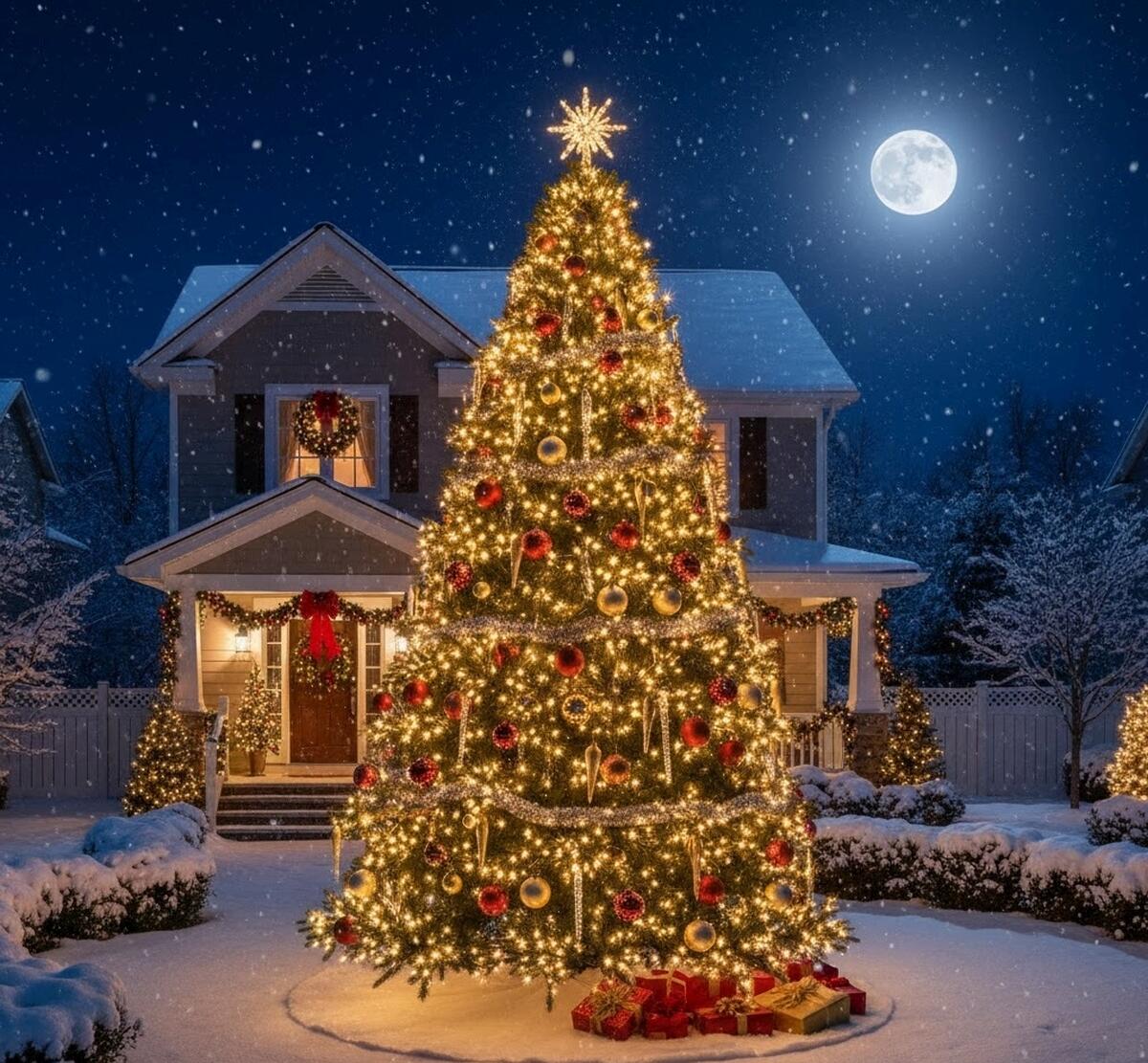 Filo di luci di natale 2000 lampadine LED bianco caldo Led 44.5 m programmabile - 3