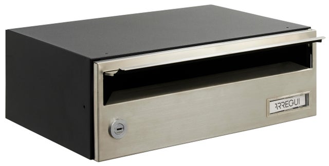 BUZON COMUNIDAD HORIZONTAL SLIM INOX NGR