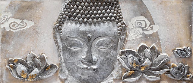 Stampa su tela Buddha, multicolore 150 x 65 cm