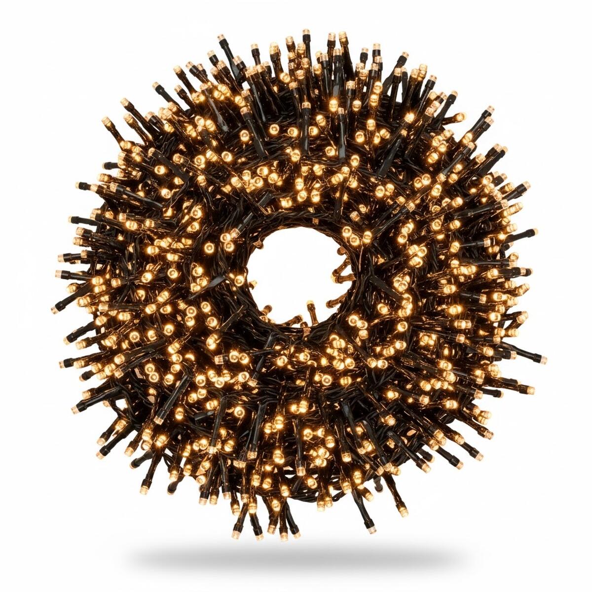 Filo di luci di natale 2000 lampadine LED bianco caldo Led 44.5 m programmabile - 6