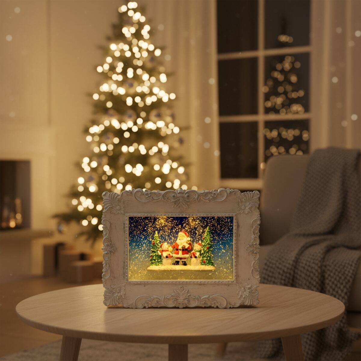 Figura natalizia illuminata Quadro led bianco caldo L 0.2 m x H 21 cm - 2