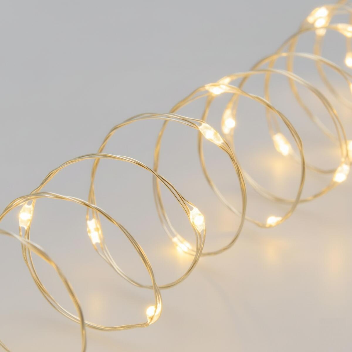 Filo di luci di natale 300 lampadine LED bianco caldo 22.5 m - 8
