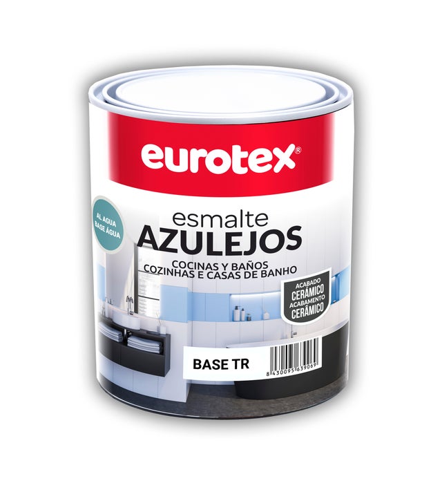 BASE ESMALTE ACRILICO SATINADO AZULEJOS EUROTEX 750ML TONOS INTENSOS