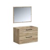 Meuble sous-vasque, Serena L.80cm x H.55cm x P.45cm bois Miroir inclus