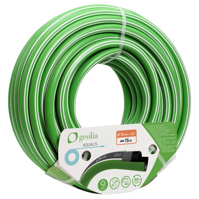 Manguera GEOLIA Aqualis de PVC de 15 mm de ø y 15 m de longitud