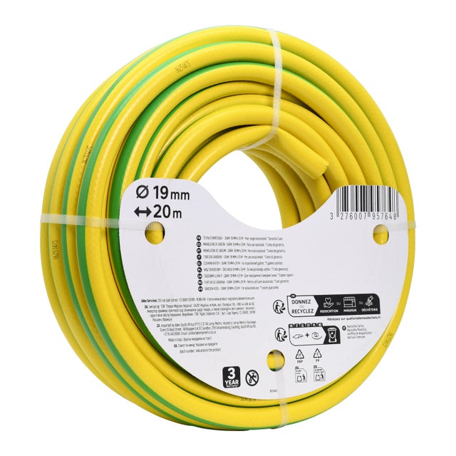 Manguera de riego  de pvc de 19mm de ø y 20m de L.