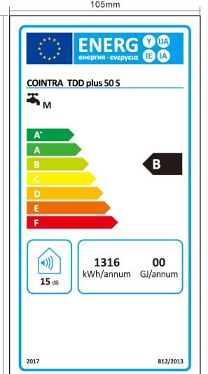 Chauffe-eau électrique plat 50L Cointra - 4