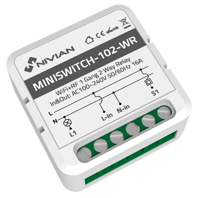 MÓDULO INTERRUPTOR-CONMUTADOR WIFI+RF 1 CANAL