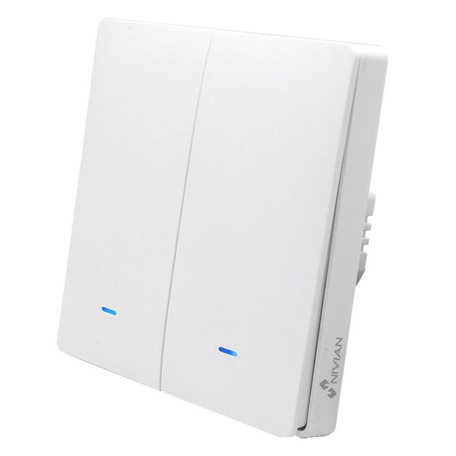 INTERRUPTOR DOBLE PARA EMPOTRAR WIFI NIVIAN