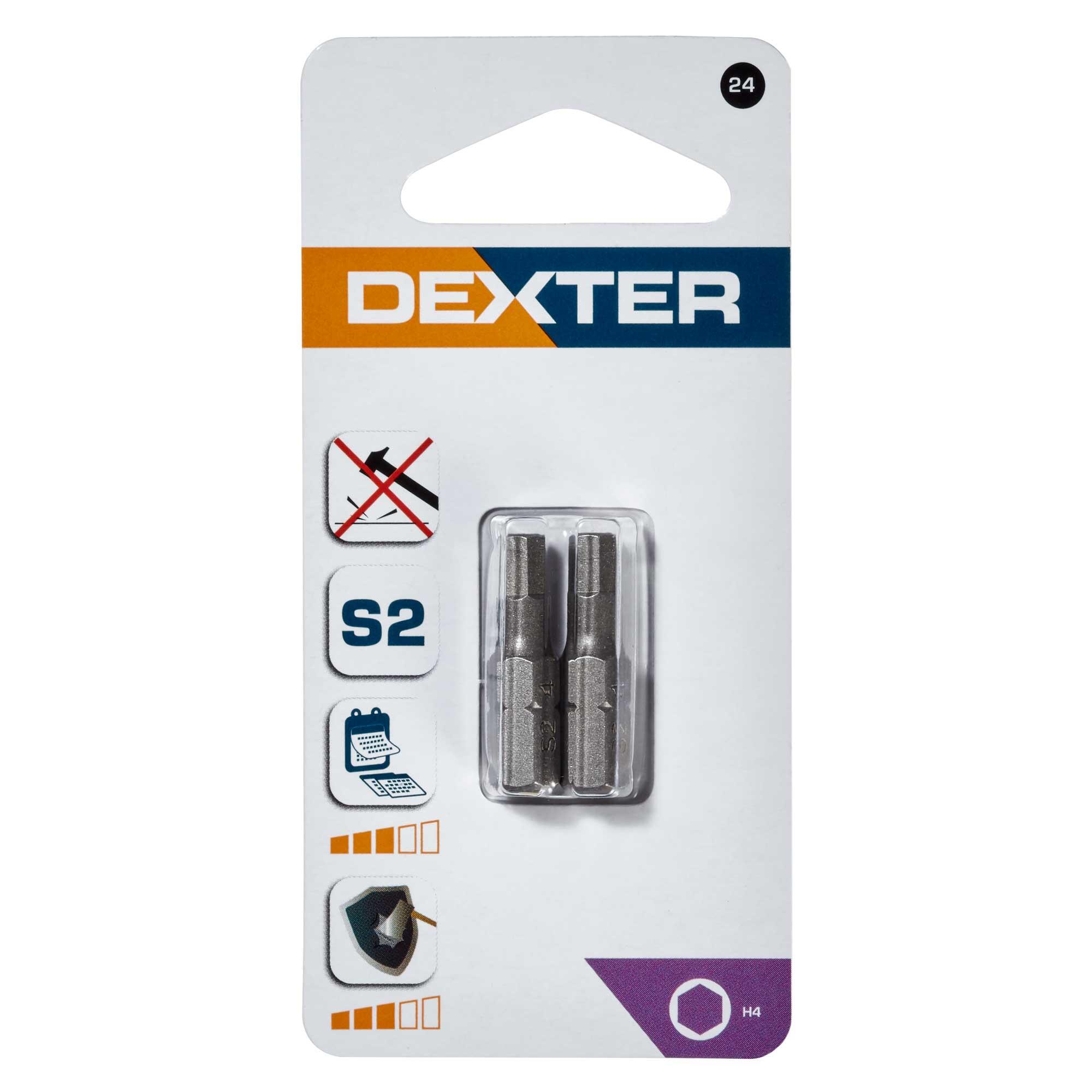 Biti S2 H4 Dexter, otel, 25 mm (set 2 buc)
