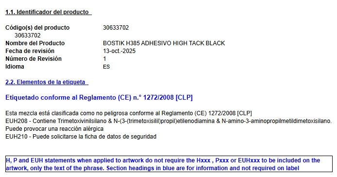 ADHESIVO DE MONTAJE Y SELLADO HIGH TACK 290ML NEGRO - 2