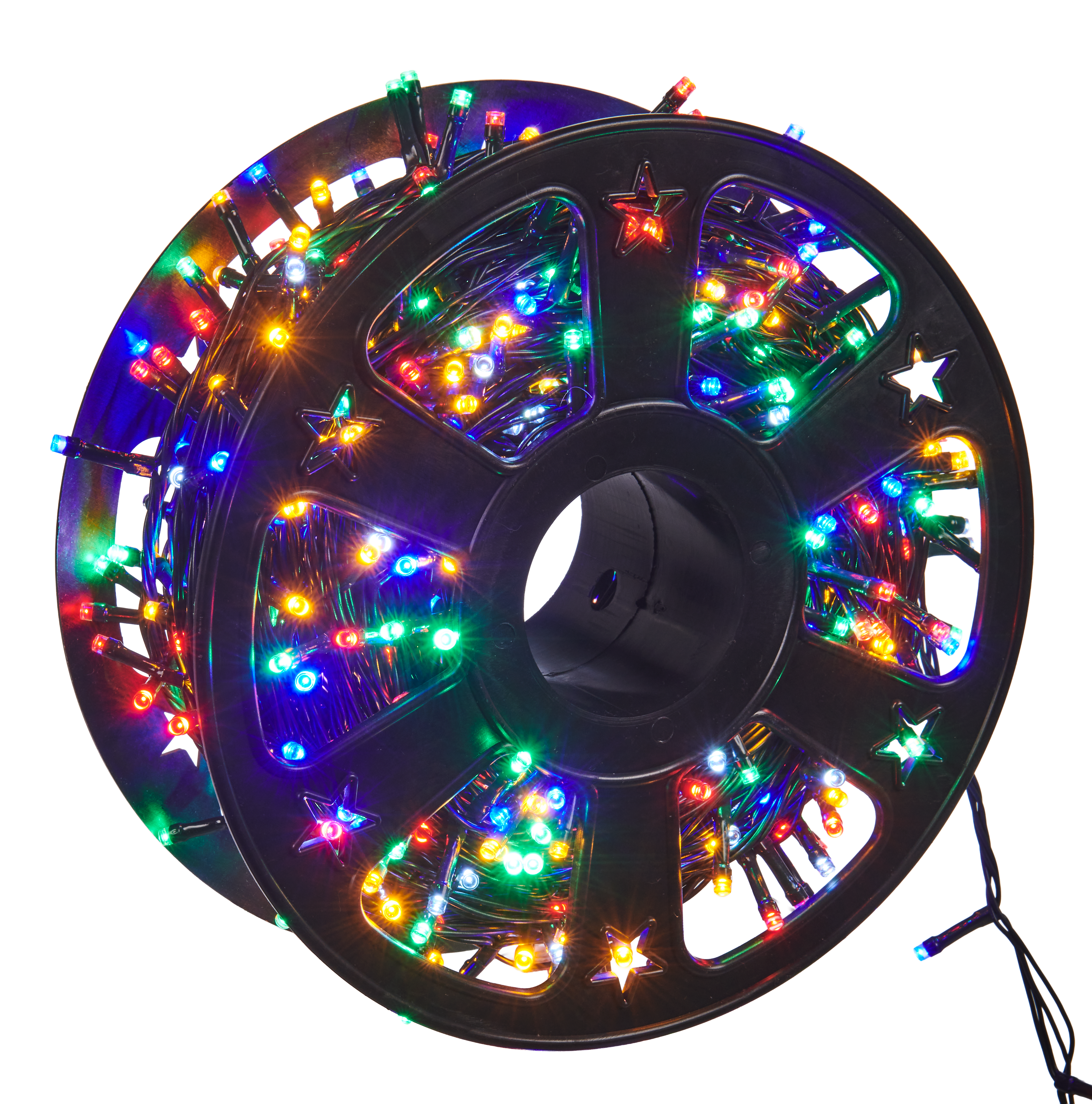 Lampki choinkowe zewnętrzne 800 LED efekt flash timer zimne białe Cortina - 3