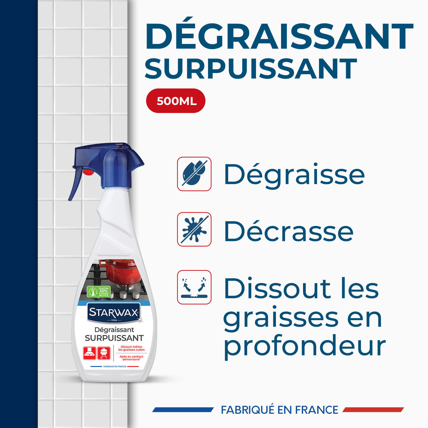 Dégraissant STARWAX Surpuissant cuisine, 0.5L - 4