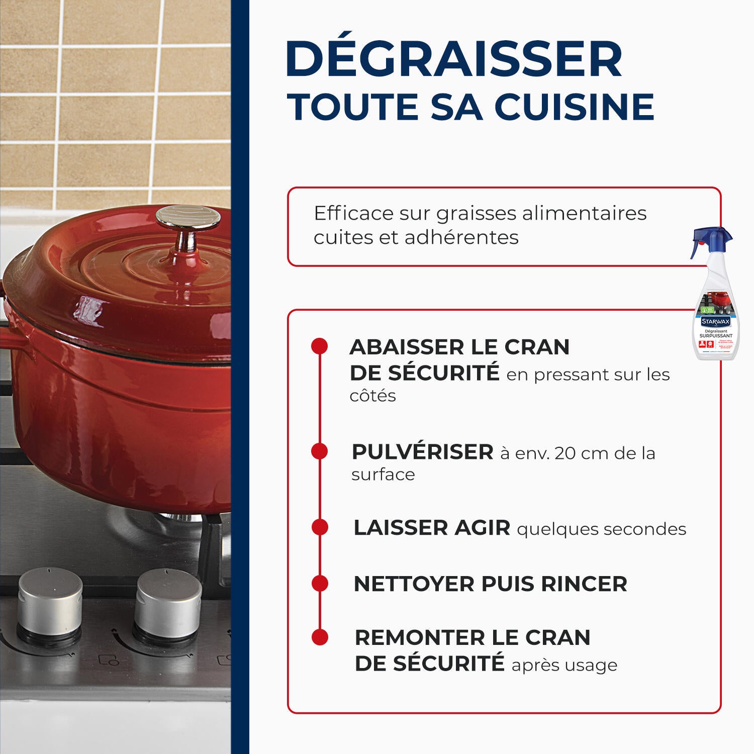 Dégraissant STARWAX Surpuissant cuisine, 0.5L - 6
