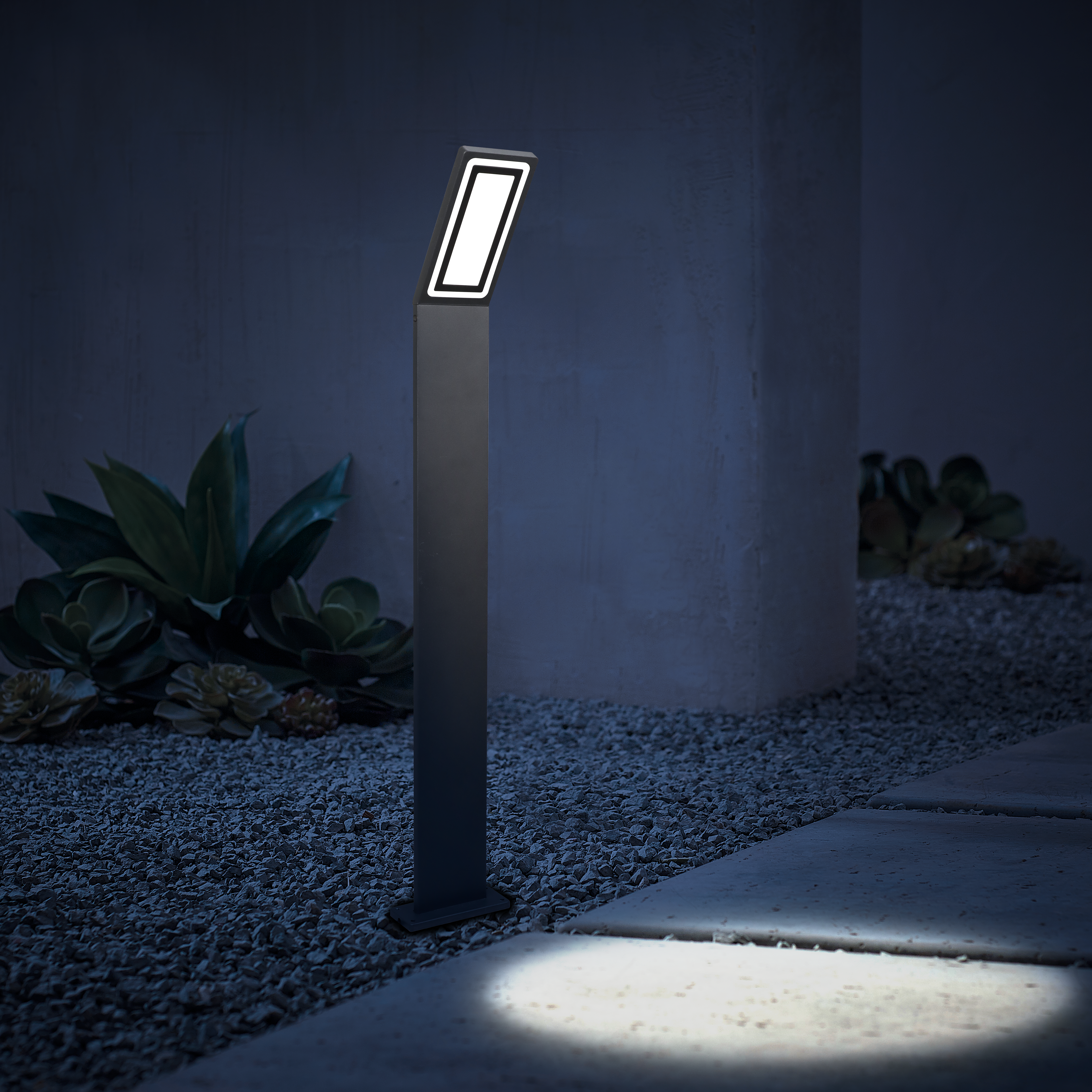 Potelet extérieur Led Rilievo, 1000 Lumens, variation blancs/ intensité, INSPIRE - 8