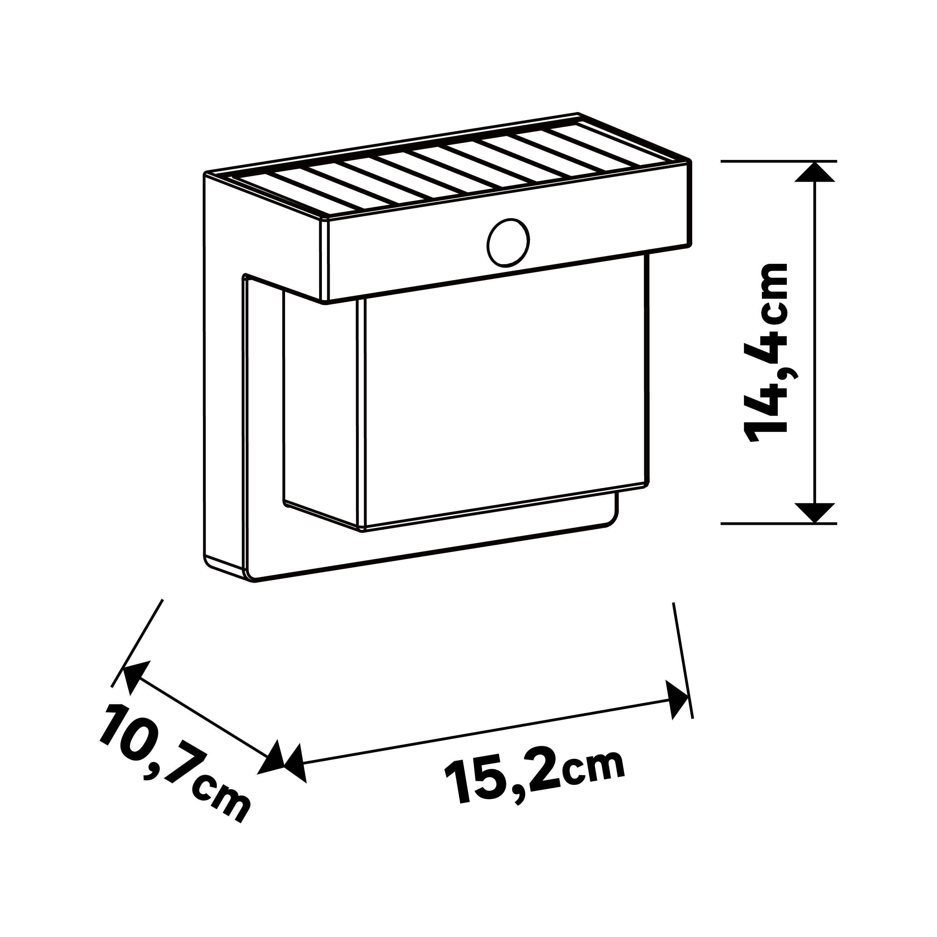 Applique solaire et électrique à détection, 1000 lumens, Hybrigode INSPIRE - 9