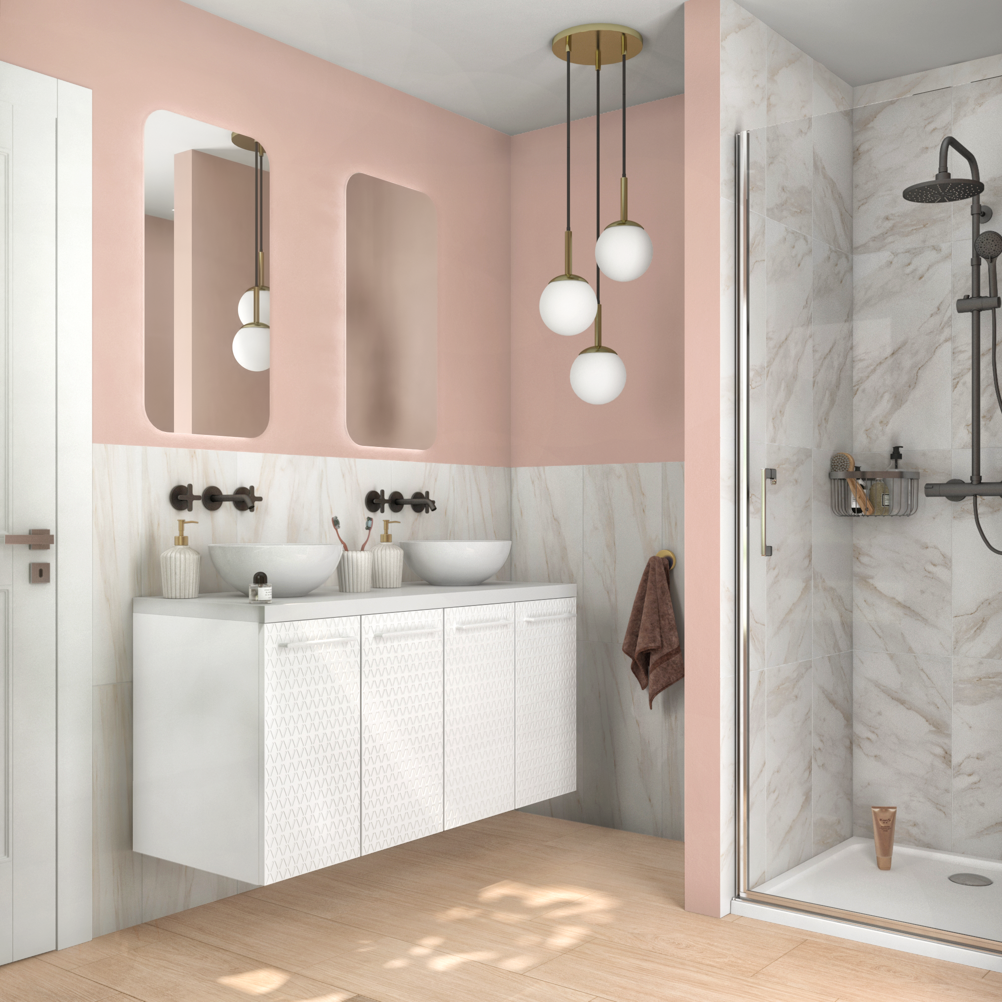 Piastrella da pavimento e rivestimento interno 30 x 60 cm Sp. 7.4 mm rettificato Remix Marble in gres porcellanato smaltato bianco marmorizzato opaco traffico intenso (pei 4/5) R9 1.44 mq - 9