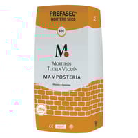 MORTERO SECO MAMPOSTERÍA BLANCO M7,5 HIDRÓFUGO TUDELA VEGUIN 25 KG - 1