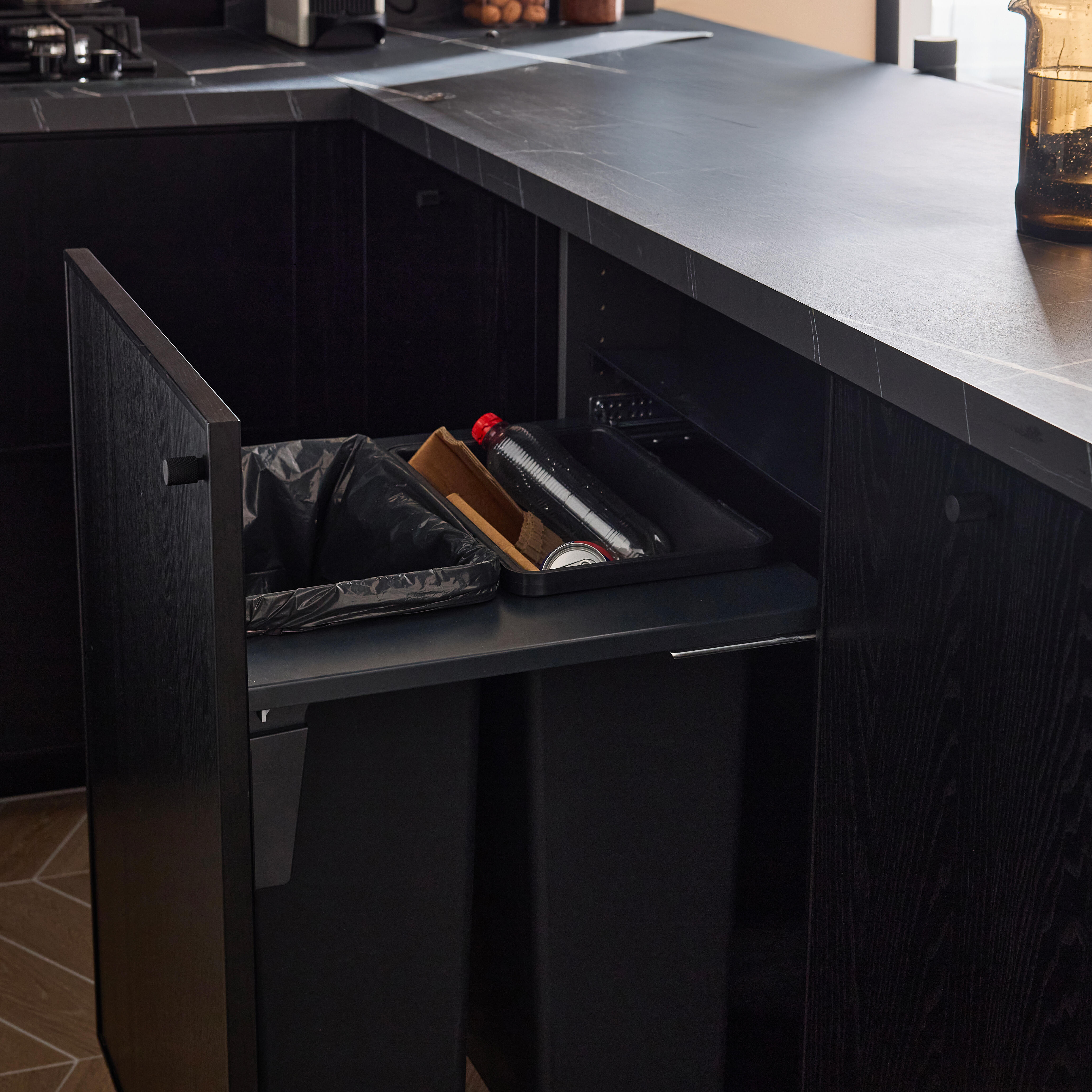 Kit extraível Delinia ID balde lixo 2x35L 60cm - 3