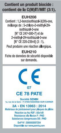 Enduit CE 78 en pâte seau de 5 kg - SEMIN - 2