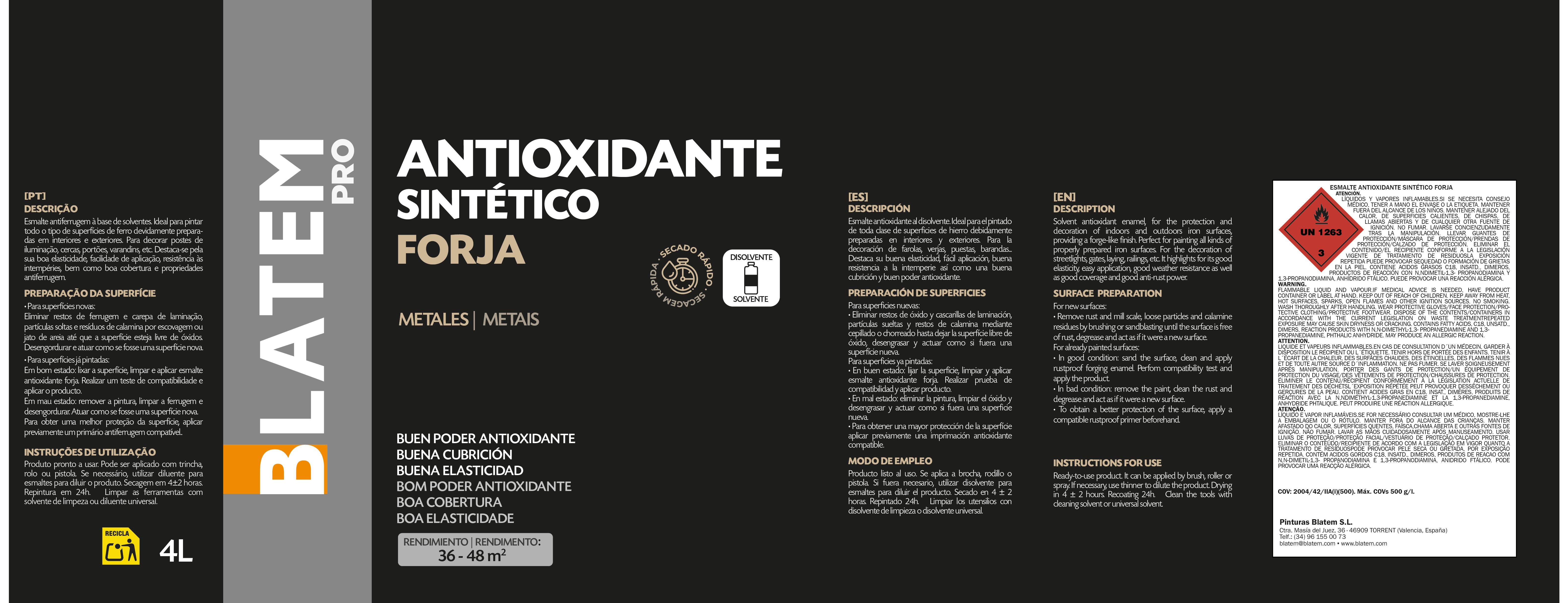 ESMALTE SINTETICO ANTIOXIDANTE FORJA 4L GRIS - 3