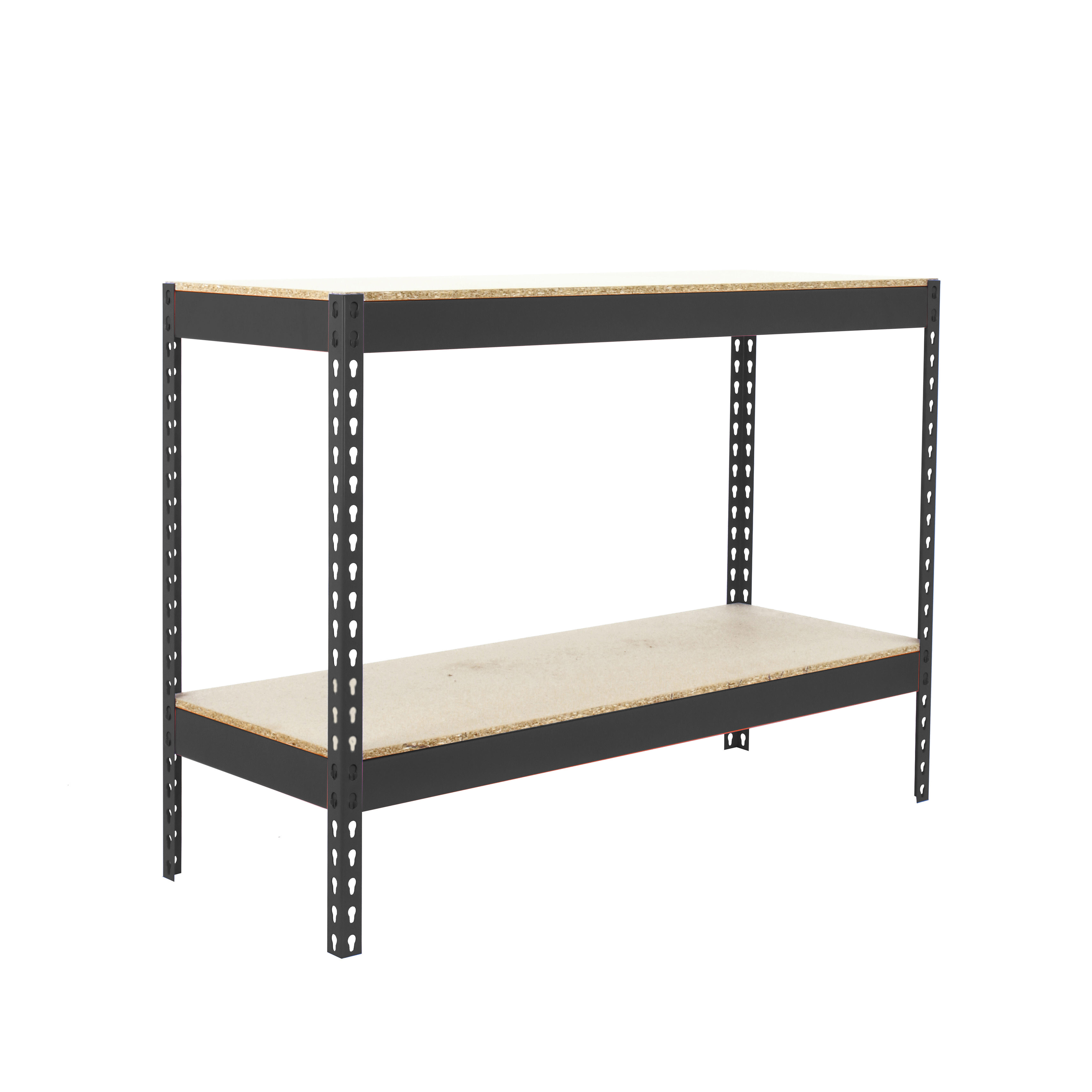 Estantería en kit de 90x120x45 cm de carga máx. 400 kg por balda color antracita/madera